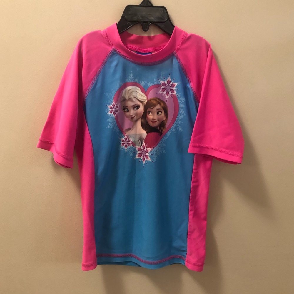 Disney Frozen Size Small Girls Rash guard